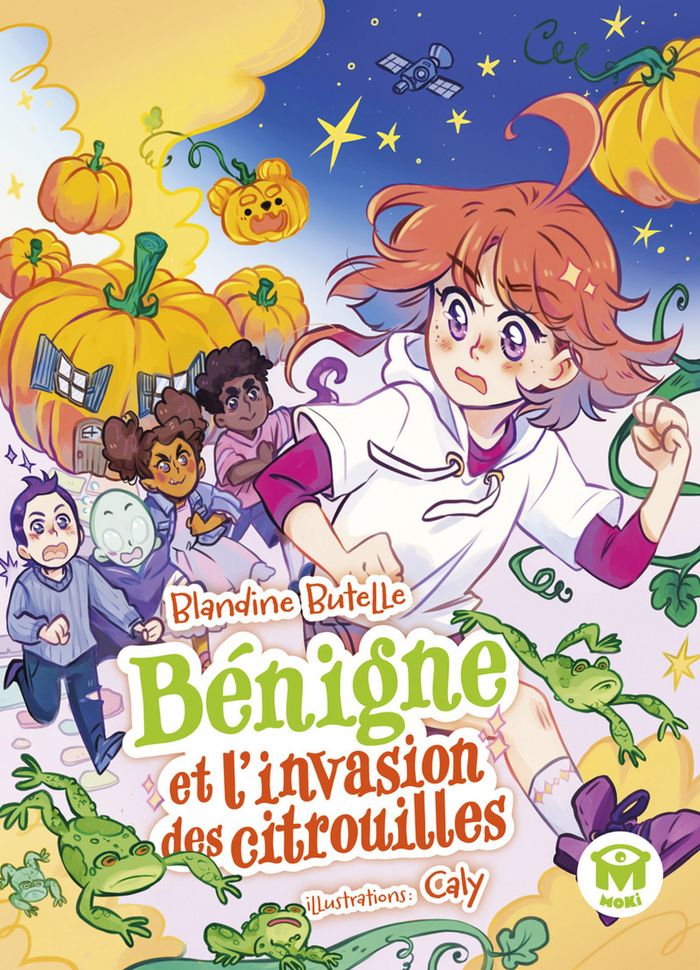 Couverture du livre « Bénigne et l'invasion des citrouilles » de Blandine Butelle, librairie Les Contes Infusés à Corte