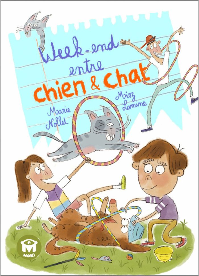 Couverture du livre « Week-end entre chien & chat » de Marie Nollet, librairie Les Contes Infusés à Corte