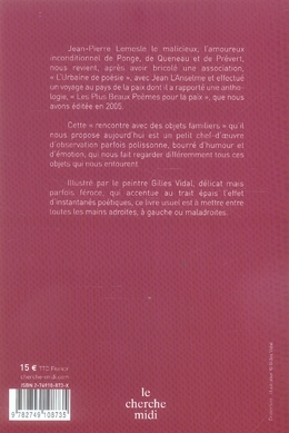 Quatrième de couverture de « RENCONTRE AVEC DES OBJETS FAMILIERS »
