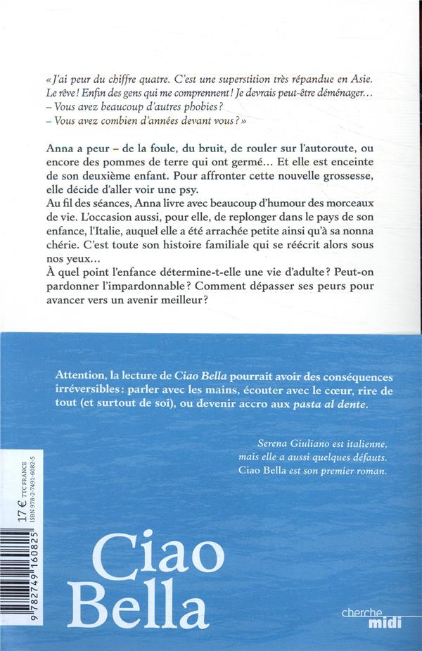 Quatrième de couverture de « Ciao bella : roman »