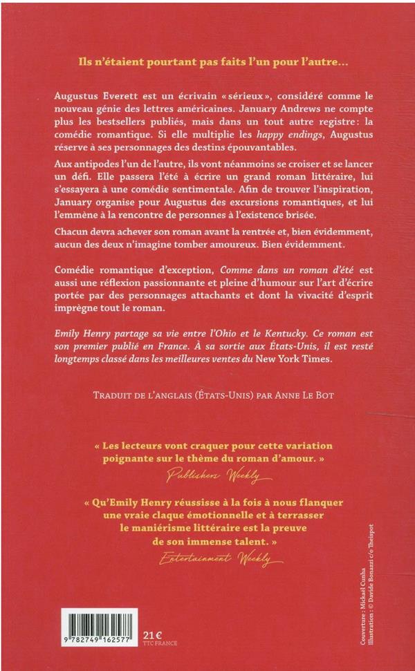 Quatrième de couverture de « Comme dans un roman d'été »