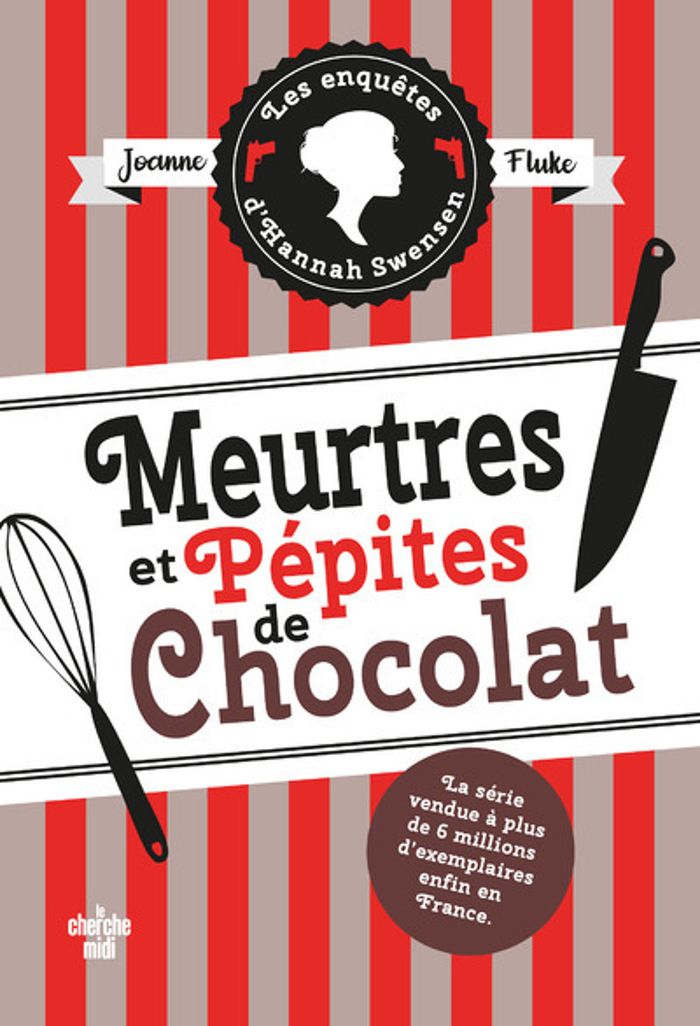 Couverture du livre « Meurtres et pépites de chocolat » de Joanne Fluke, librairie Les Contes Infusés à Corte