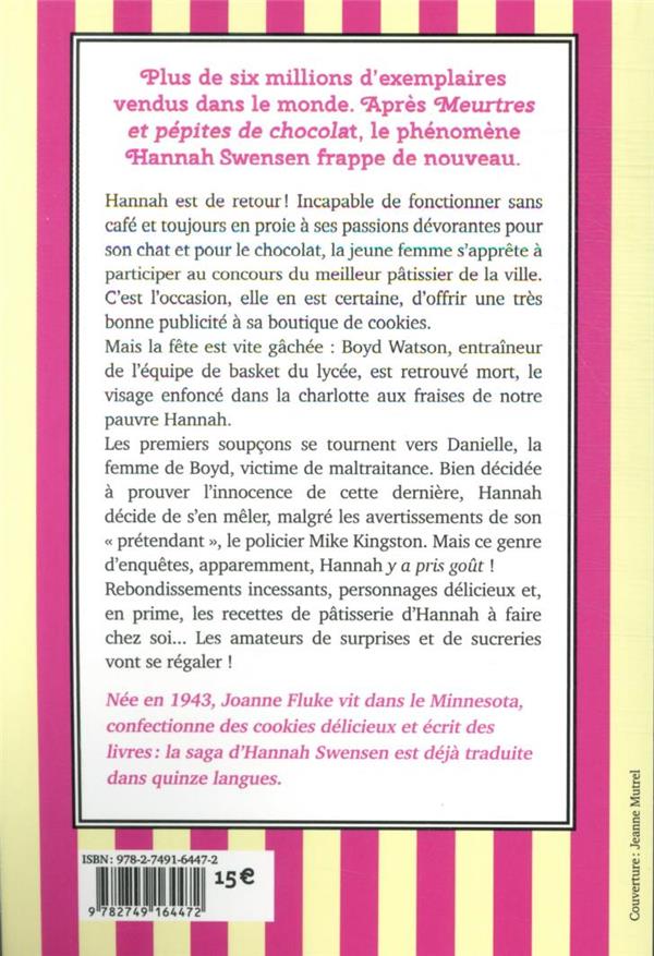 Quatrième de couverture de « Meurtres et charlotte aux fraises »