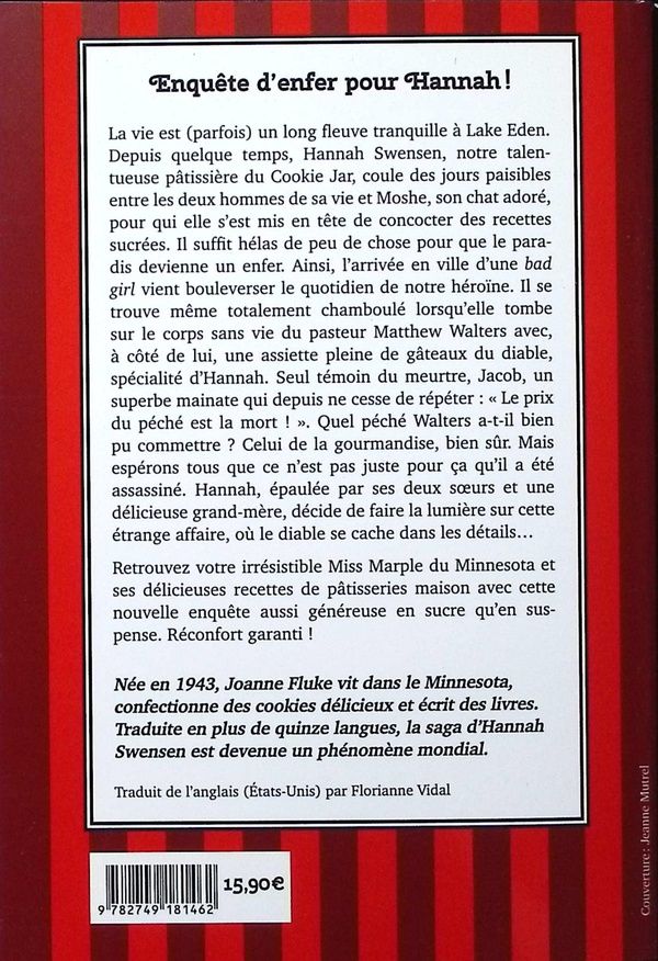 Quatrième de couverture de « Meurtres et gâteaux du diable »