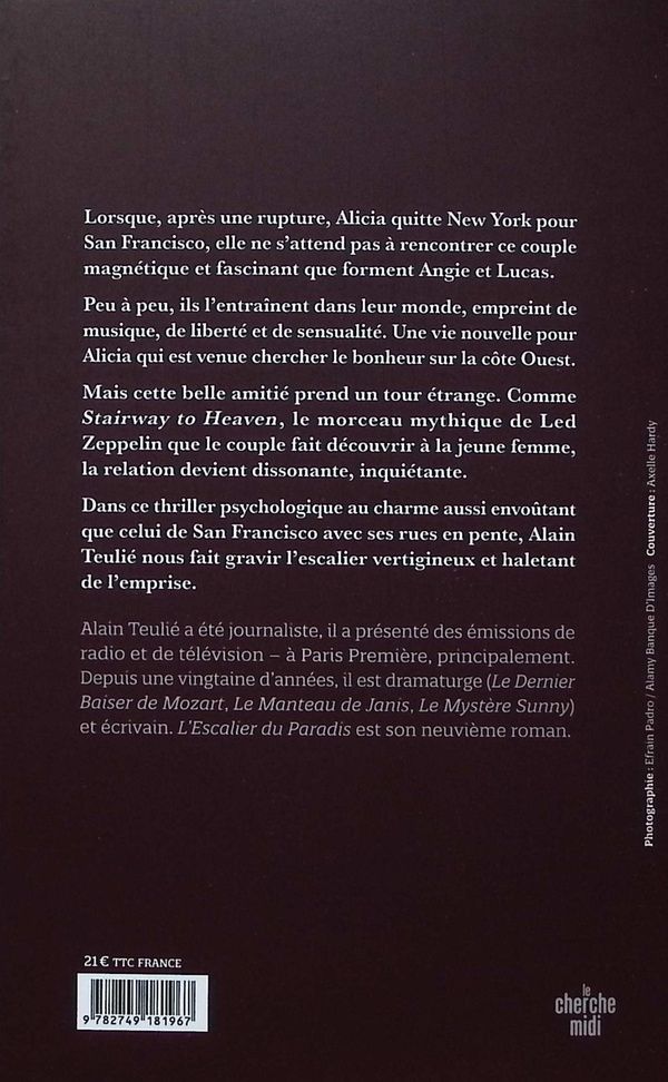 Quatrième de couverture de « L'escalier du paradis : roman »