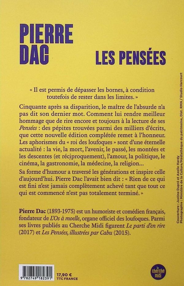 Quatrième de couverture de « Les pensées »