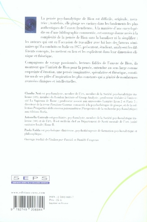 Quatrième de couverture de « LIRE BION »