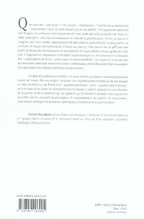 Quatrième de couverture de « LA TENTATION DU BIOLOGIQUE ET LA PSYCHANALYSE »