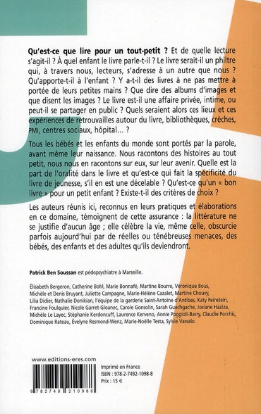 Quatrième de couverture de « LES TOUT-PETITS ET LES LIVRES »