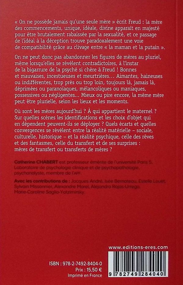 Quatrième de couverture de « Où sont les mères ? : les lieux et les moments du maternel »