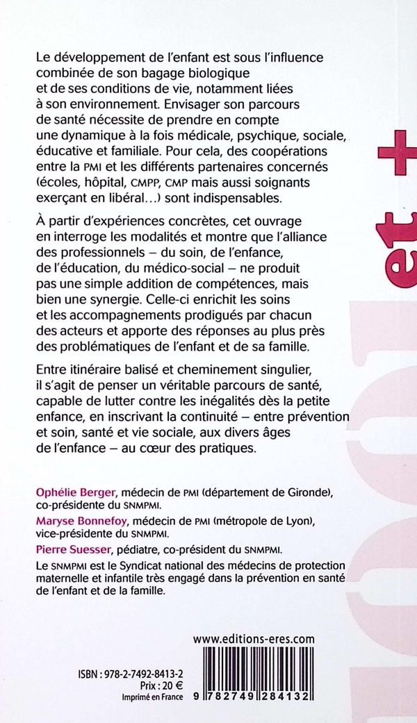Quatrième de couverture de « Parcours de santé des enfants et des jeunes : quelle collaboration entre la PMI et ses partenaires ? »