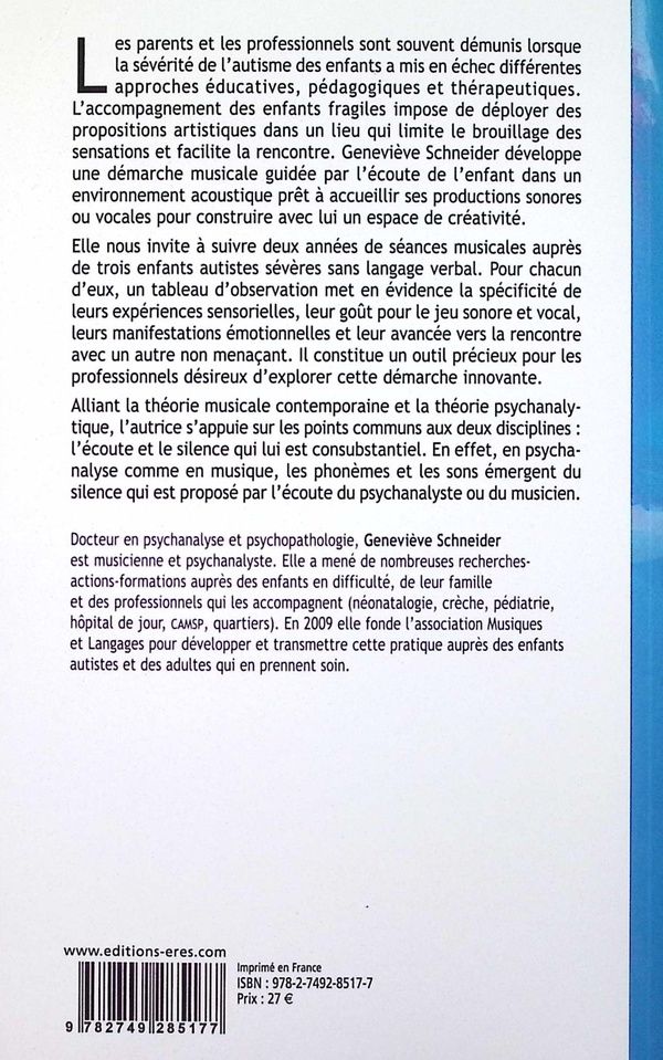 Quatrième de couverture de « Le silence et la relation musicale »