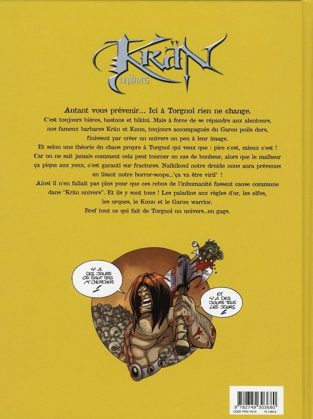 Quatrième de couverture de « KRAN UNIVERS - TOME 02 - ULTIMATE D.T.C. »