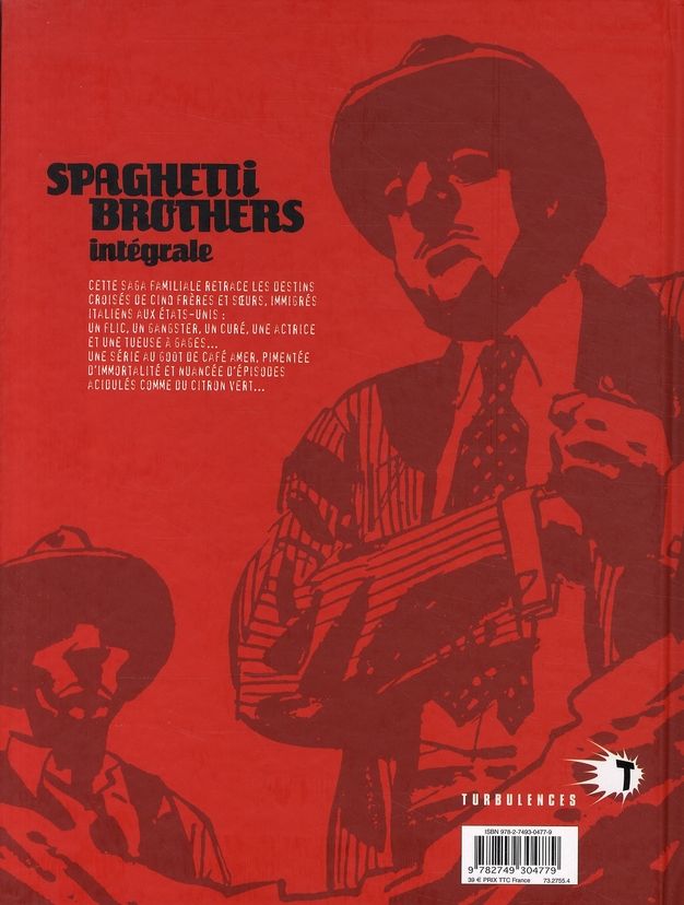Quatrième de couverture de « SPAGHETTI BROTHERS - INTEGRALE »