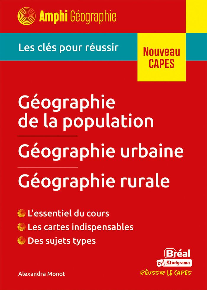 Couverture du livre « Géographie de la population, géographie urbaine, géographie rurale » de Alexandra Monot, librairie Les Contes Infusés à Corte
