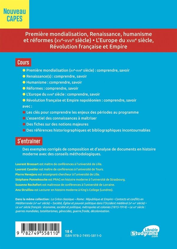 Quatrième de couverture de « Première mondialisation, Renaissance, humanisme et réformes (XVe-XVIIe siècles) »