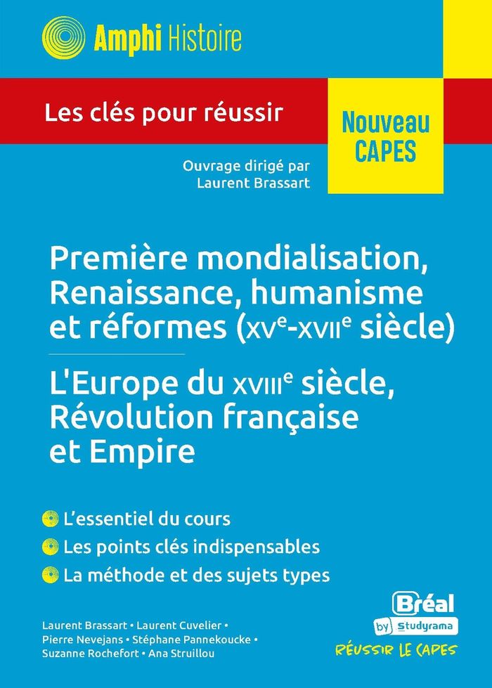 Couverture du livre « Première mondialisation, Renaissance, humanisme et réformes (XVe-XVIIe siècles) », librairie Les Contes Infusés à Corte