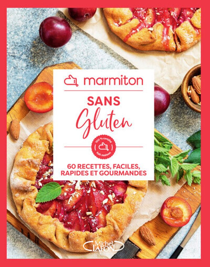 Couverture du livre « Sans gluten : 100 % certifié fait maison » de Marmiton, librairie Les Contes Infusés à Corte