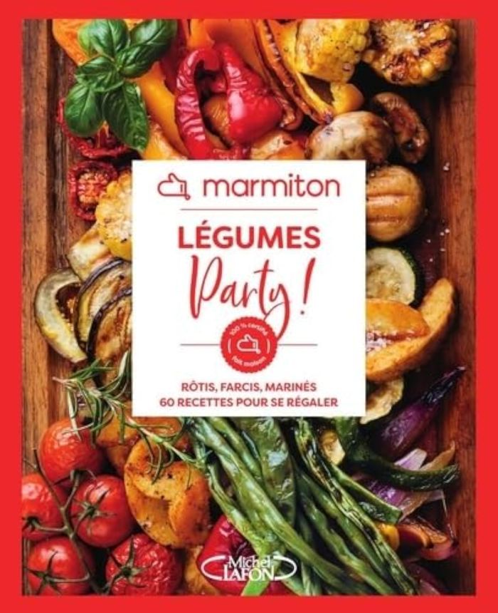 Couverture du livre « Légumes party ! : rôtis, farcis, marinés, 60 recettes pour se régaler » de Marmiton, librairie Les Contes Infusés à Corte
