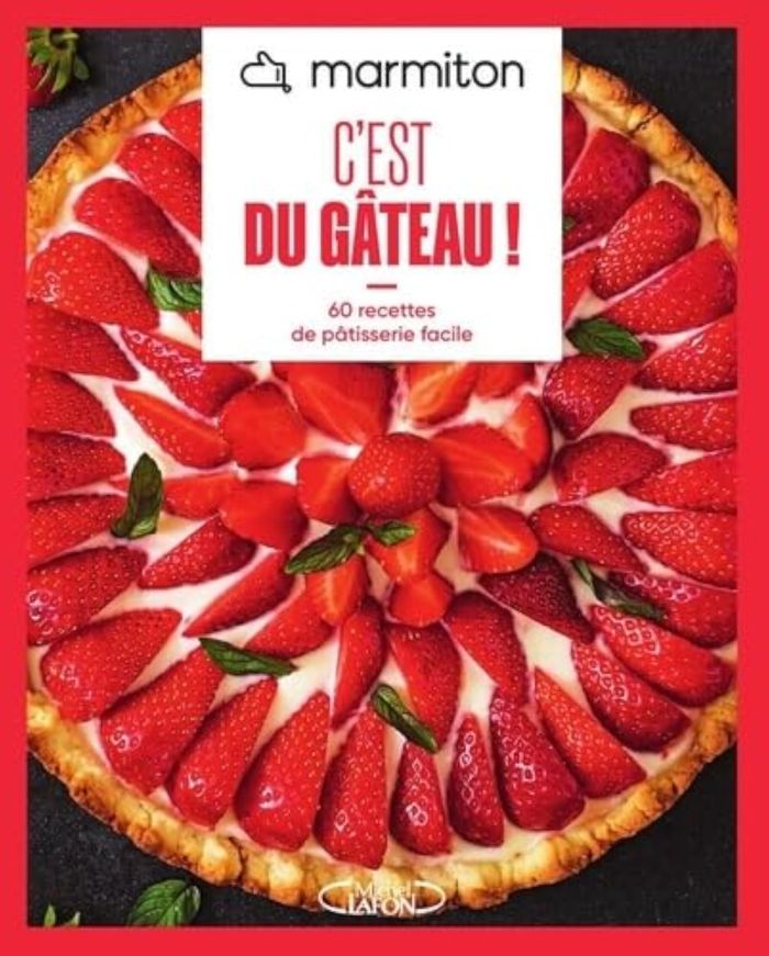 Couverture du livre « C'est du gâteau ! : 60 recettes de pâtisserie facile » de Marmiton, librairie Les Contes Infusés à Corte