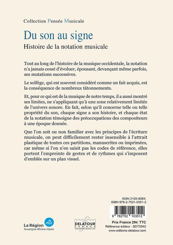 Quatrième de couverture de « DU SON AU SIGNE »