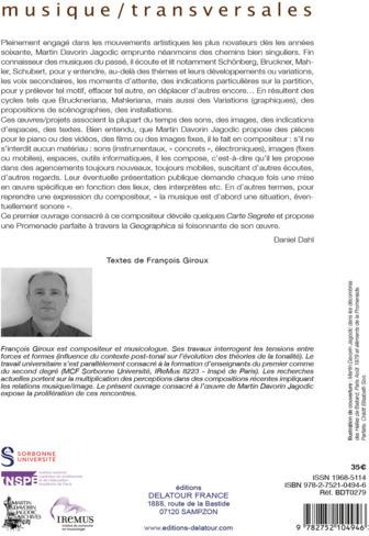 Quatrième de couverture de « Martin Davorin Jagodic : textes et jeux »