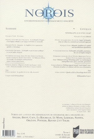 Quatrième de couverture de « TECHNOPOLES »