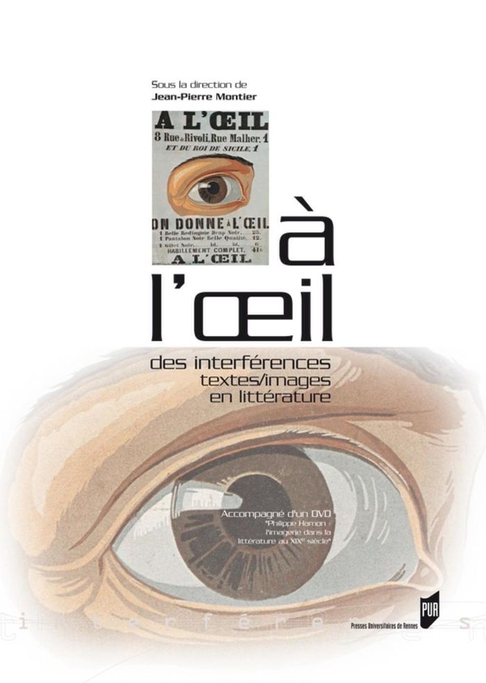 Couverture du livre « A L OEIL. DES INTERFERENCES TEXTES/IMAGES EN LITTERATURE », librairie Les Contes Infusés à Corte