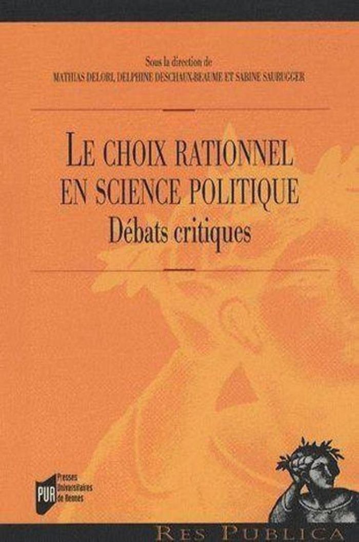 Couverture du livre « CHOIX RATIONNEL », librairie Les Contes Infusés à Corte