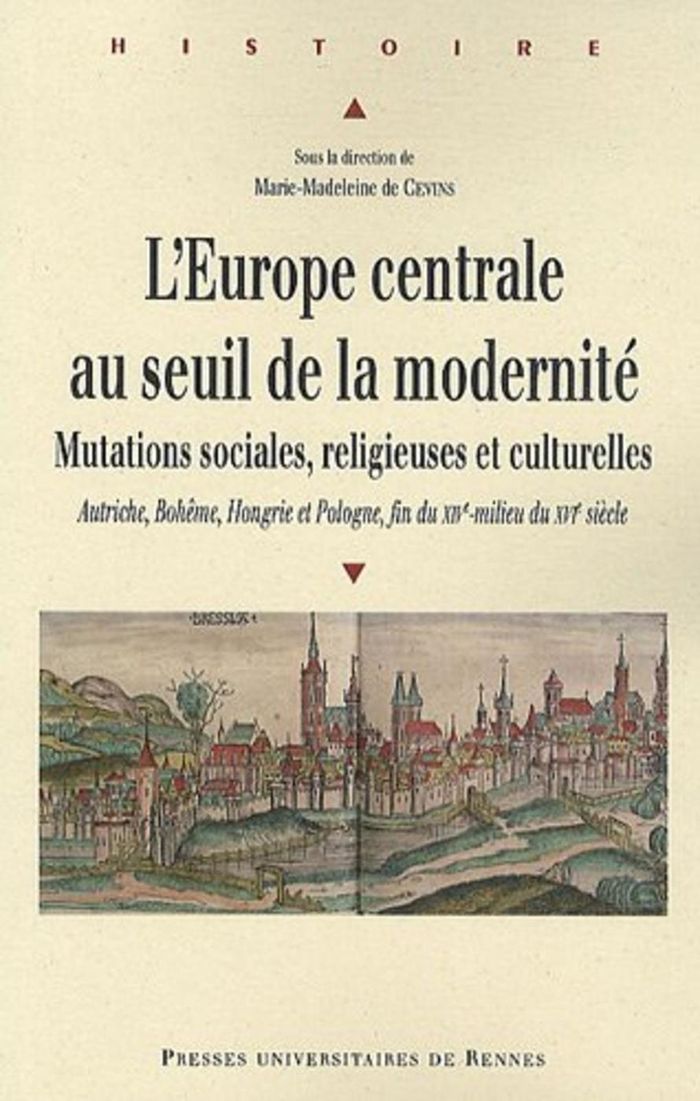 Couverture du livre « EUROPE CENTRALE AU SEUIL DE LA MODERNITE » de Pur, librairie Les Contes Infusés à Corte