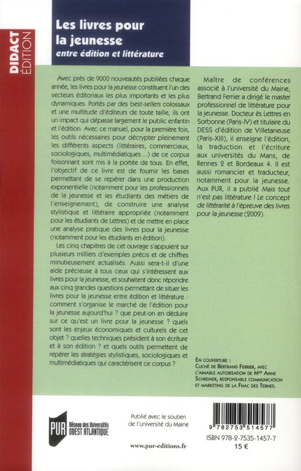 Quatrième de couverture de « LIVRES POUR LA JEUNESSE »