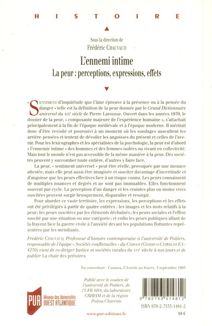 Quatrième de couverture de « ENNEMIE INTIME »