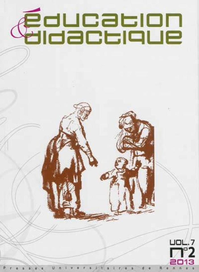 Couverture du livre « EDUCATION ET DIDACTIQUE 7 2 » de Pur, librairie Les Contes Infusés à Corte
