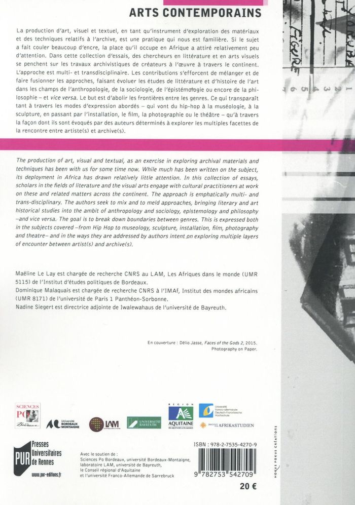 Quatrième de couverture de « ARCHIVE RE MIX »