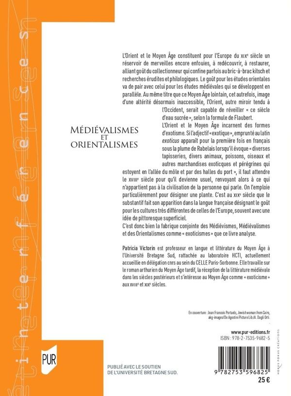 Quatrième de couverture de « Médiévalismes et orientalismes : deux exoticismes ? »