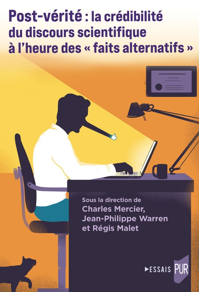 Couverture du livre « Post-vérité, la crédibilité du discours scientifique à l'heure des faits alternatifs » de Charles Mercier, librairie Les Contes Infusés à Corte