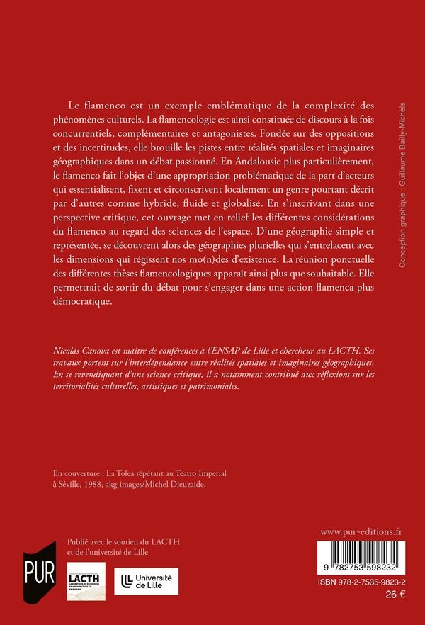 Quatrième de couverture de « Géographies du flamenco »
