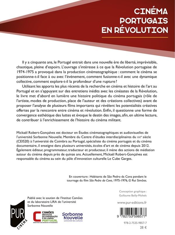 Quatrième de couverture de « Cinéma portugais en révolution : 1974-1982 »