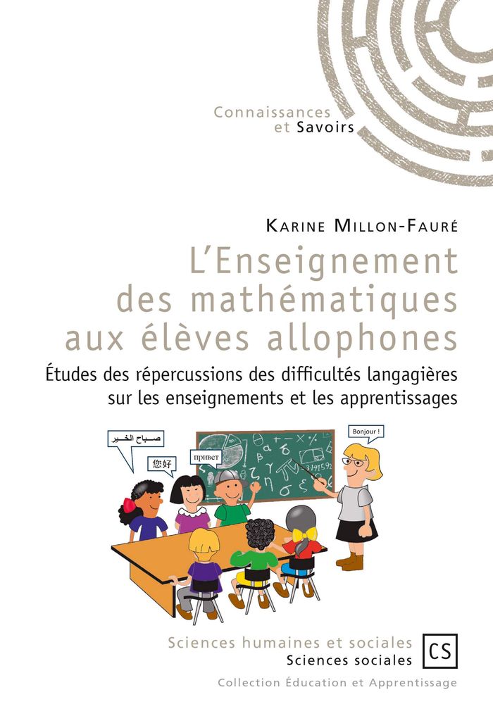 Couverture du livre « L'ENSEIGNEMENT DES MATHEMATIQUES AUX ELEVES ALLOPHONES » de Karine Millon-Faure, librairie Les Contes Infusés à Corte