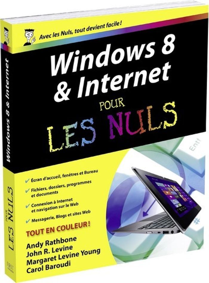 Couverture du livre « WINDOWS 8 ET INTERNET POUR LES NULS », librairie Les Contes Infusés à Corte