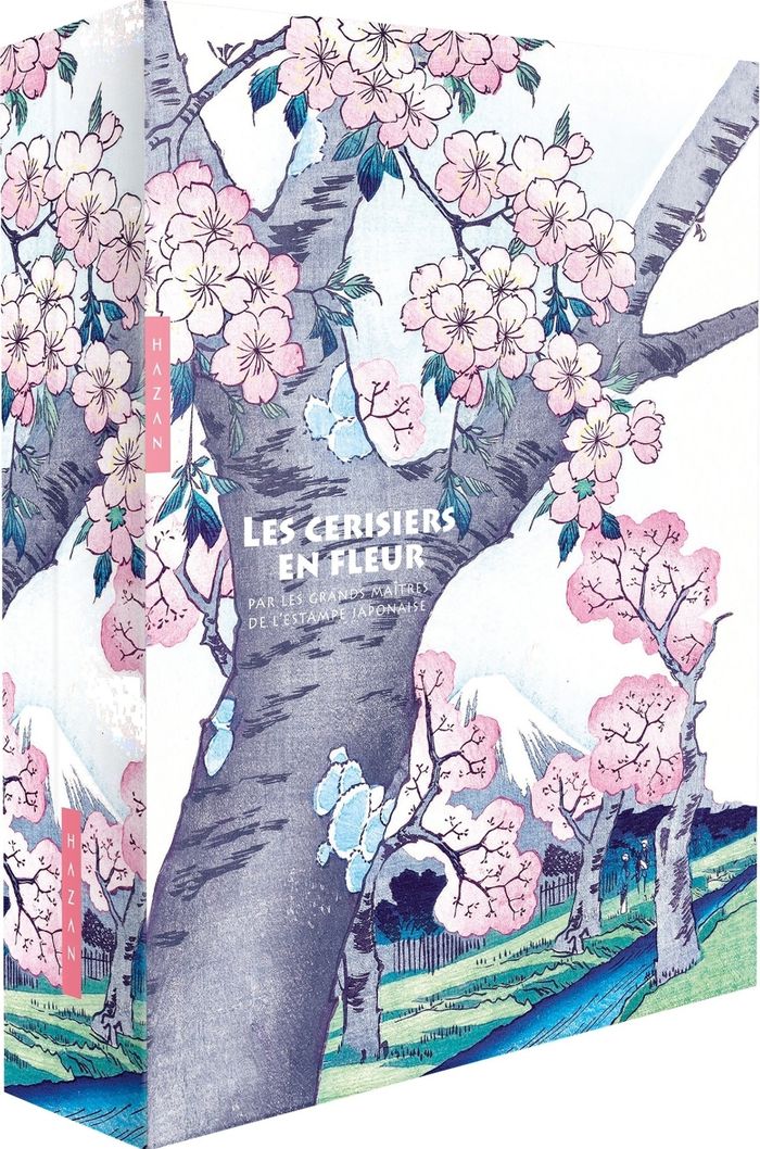 Couverture du livre « Les cerisiers en fleur par les grands maîtres de l'estampe japonaise » de Anne Sefrioui, librairie Les Contes Infusés à Corte
