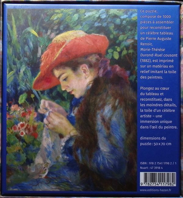 Quatrième de couverture de « PUZZLE HAZAN. RENOIR »