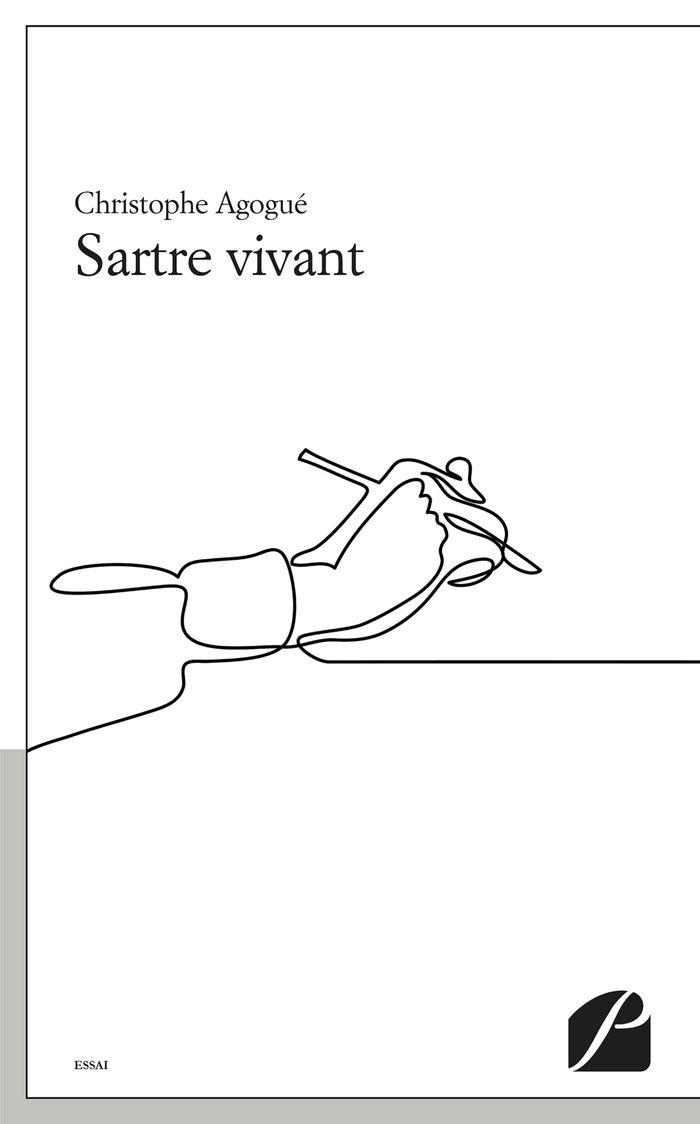 Couverture du livre « SARTRE VIVANT » de Christophe Agogue, librairie Les Contes Infusés à Corte