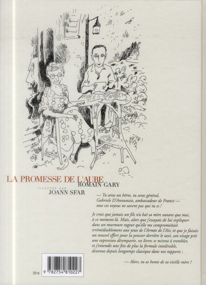 Quatrième de couverture de « La promesse de l'aube »