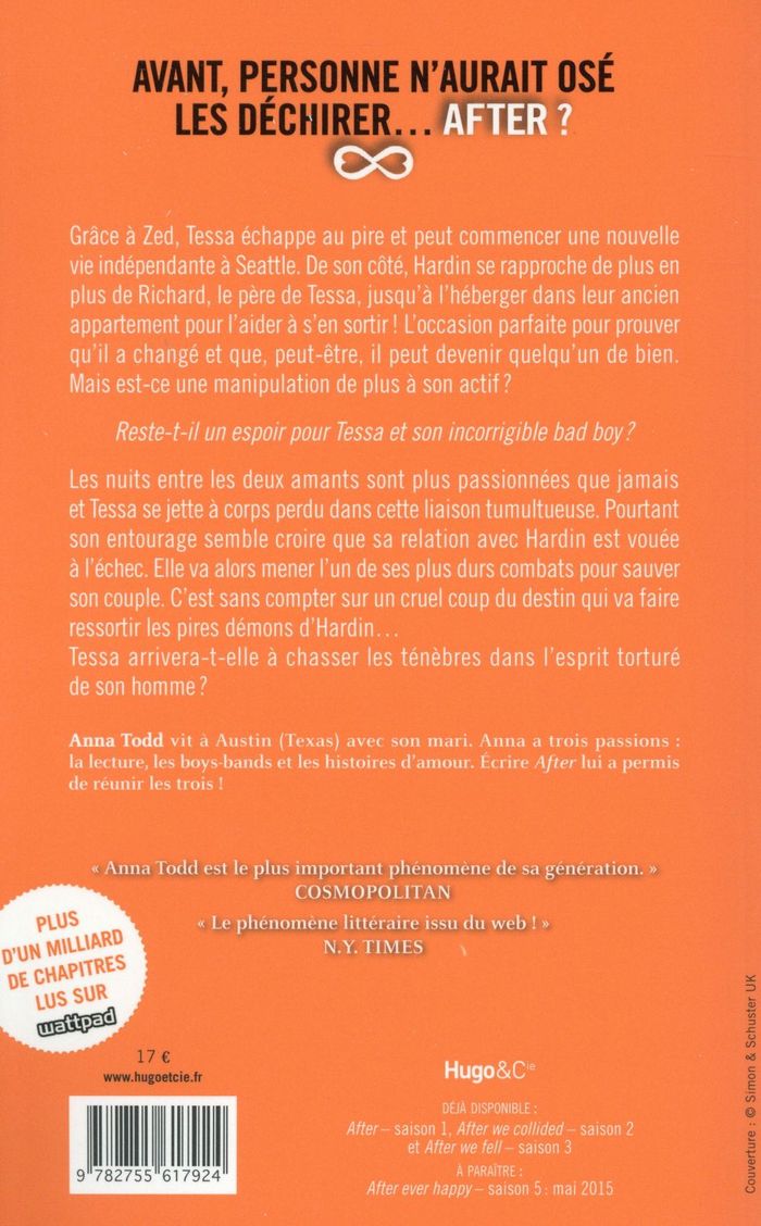 Quatrième de couverture de « After we rise »