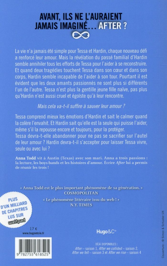 Quatrième de couverture de « After ever happy »