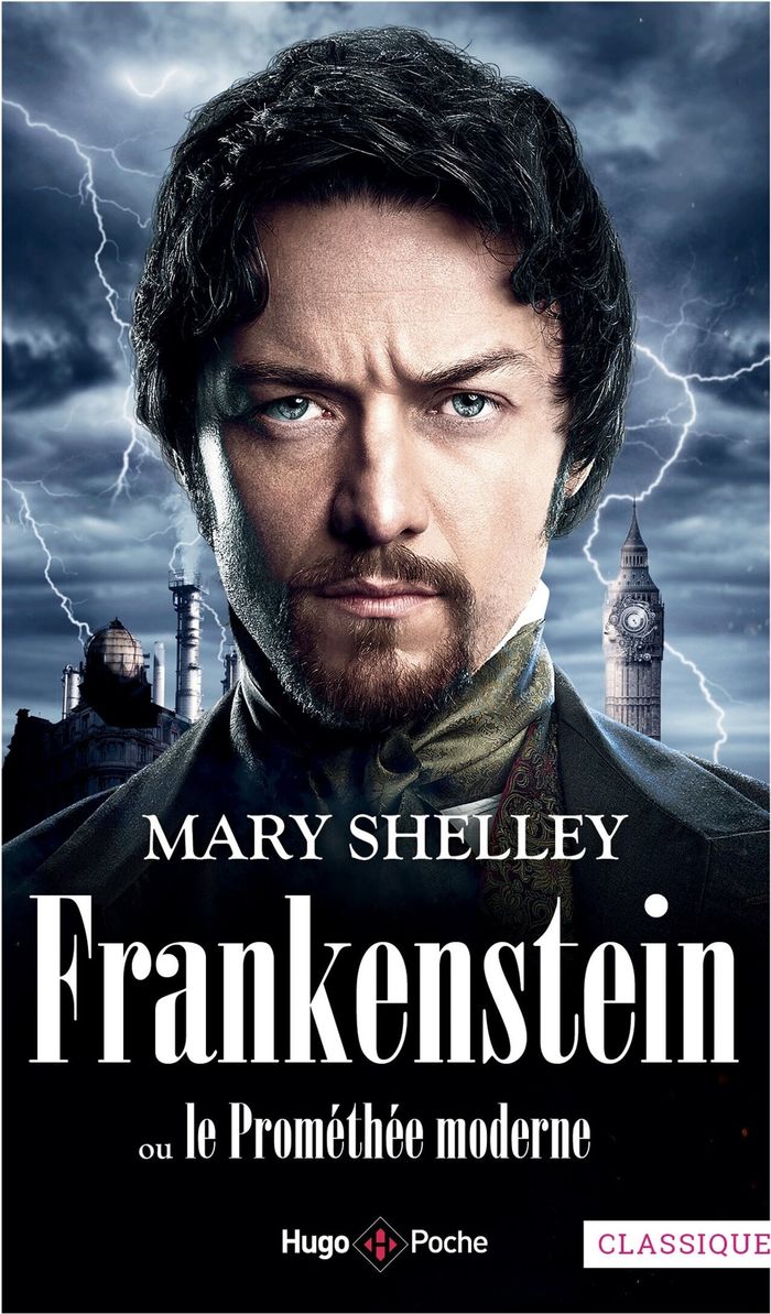 Couverture du livre « Frankenstein ou Le Prométhée moderne : roman » de Mary Wollstonecraft Shelley, librairie Les Contes Infusés à Corte