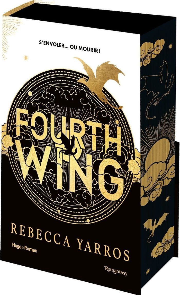 Couverture du livre « Fourth wing » de Rebecca Yarros, librairie Les Contes Infusés à Corte