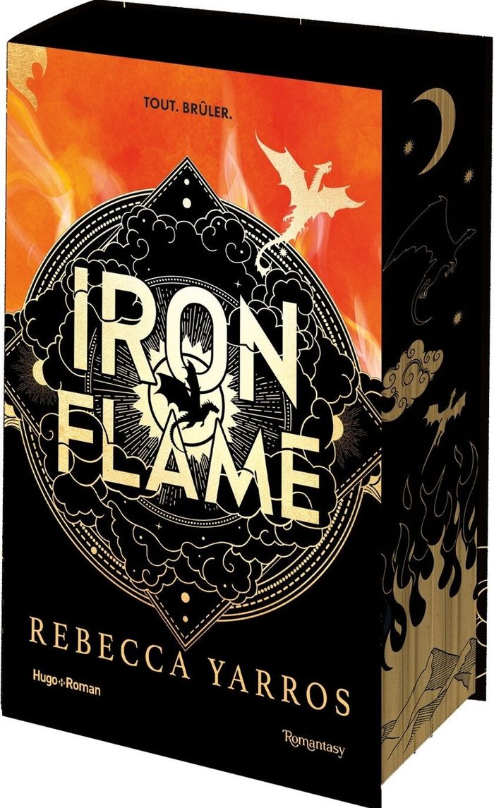 Couverture du livre « Iron flame », librairie Les Contes Infusés à Corte