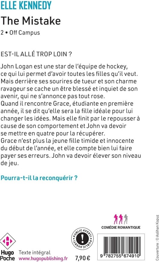 Quatrième de couverture de « OFF-CAMPUS - TOME 02 - THE MISTAKE »